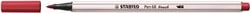 STABILO Pen 68 Brush - Viltstift - Donkerrood (50)