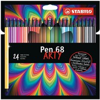STABILO Pen 68 - Viltstift - ARTY - Set Met 24 Stuks-2