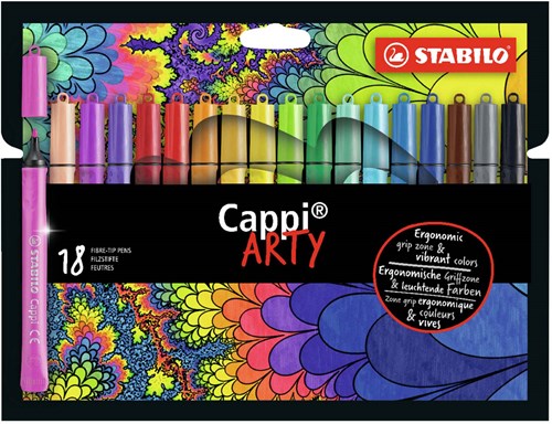 STABILO Cappi - Viltstift - ARTY - Set Met 18 Stuks