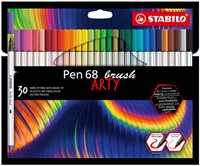 STABILO Pen 68 Brush - Viltstift - ARTY - Set Met 30 Stuks