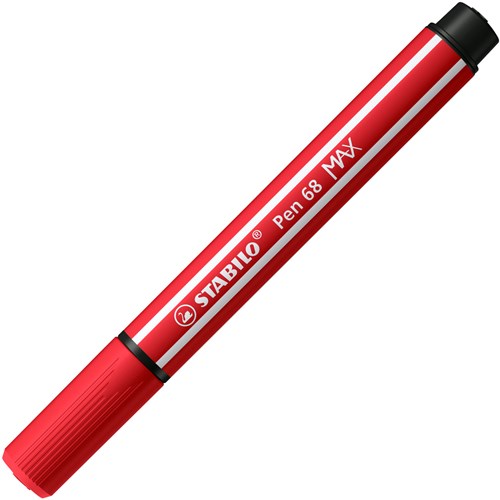 Stabilo felt-tip Pen 68 MAX - thick chisel tip - carmine red - creative