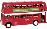 Goki London Bus metal toy bus with pull-back motor 12 cm