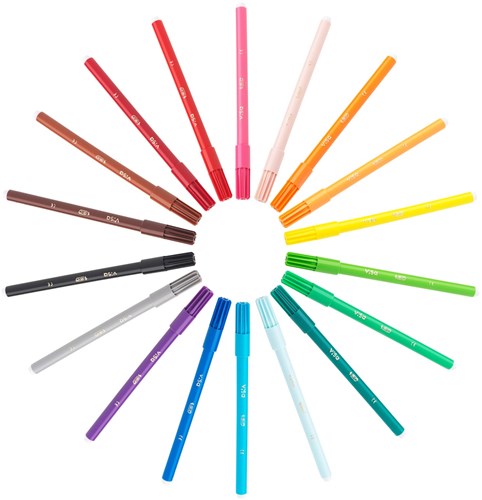 BIC colouring pens Visa Kids pot 36 pcs - washable felt tip pens-2
