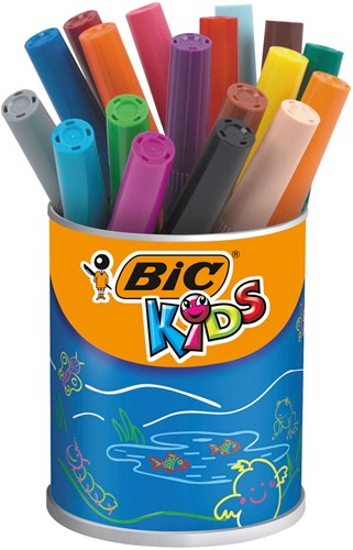 BIC felt tip pens Kids Visacolor XL 18 washable child-friendly colours