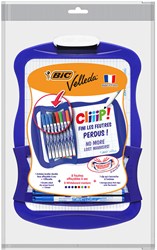 BIC Whiteboard double-sided with 8 markers and eraser - blue frame