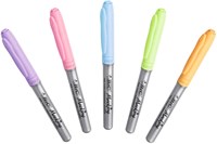 BIC Permanent Felt Tip Pens Pastel - 5 pcs - Creative Drawing-3