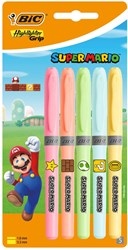 BIC Super Mario highlighter set 5 pieces for kids and school