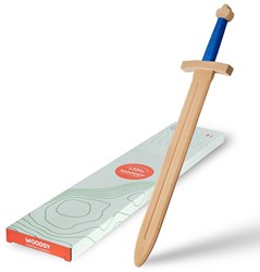 Woodsy wooden toy sword large 57.5x12x5 cm for kids