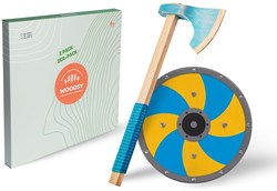 Woodsy Viking wooden toy axe and shield - Beechwood 4+ years
