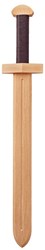 Woodsy Houten zwaard 52x9x4 cm. Op kaart. Beukenhout. 4+