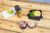 Brabantia lunch set plastic breakfast and lunch box Dark Grey BPA-free-2