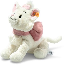 Steiff plush Disney cuddly toy Marie - white cat - 24 cm - soft plush