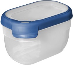 Curver food storage box rectangular 0.75L airtight blue plastic