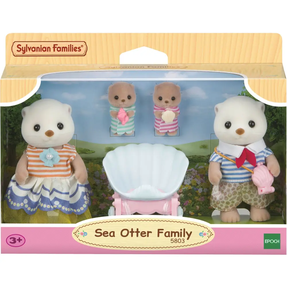 Sylvanian Families sea otter family toy set - cute dolls