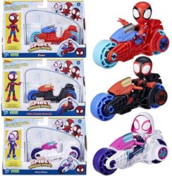 Hasbro Marvel Spidey toy motorcycle with action figure - Superhero adventure