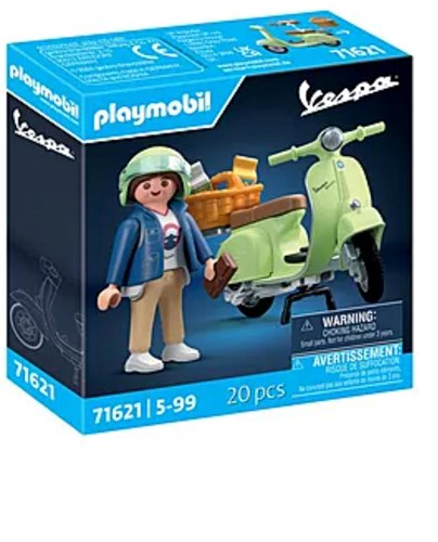 Playmobil Vespa 150 Sprint Veloce toy scooter light green