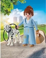 Playmobil play figure My Life Manager with dalmatian dog 71736-3