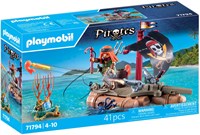 Playmobil Pirates pirate raft building set with treasure and play figure