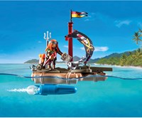 Playmobil Pirates pirate raft building set with treasure and play figure-3