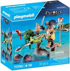 Playmobil Pirates Play Figure Pirate with Ballista Pirate Toy