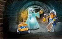 Playmobil building set castle ghost and Novelmore knight toy-3