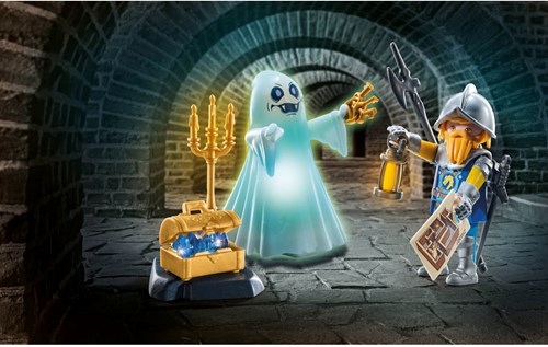 Playmobil building set castle ghost and Novelmore knight toy-3