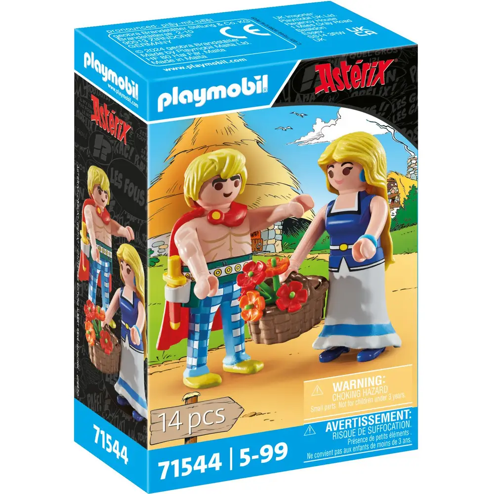 Playmobil Asterix play figures Tragicomix and Falbala - 71544 - toys