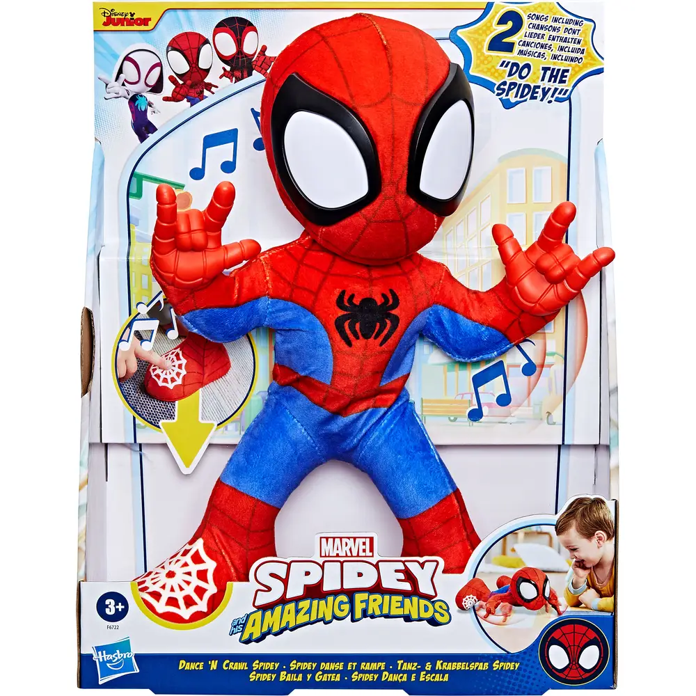 Hasbro Marvel Spidey interactive plush toy with sound and dance