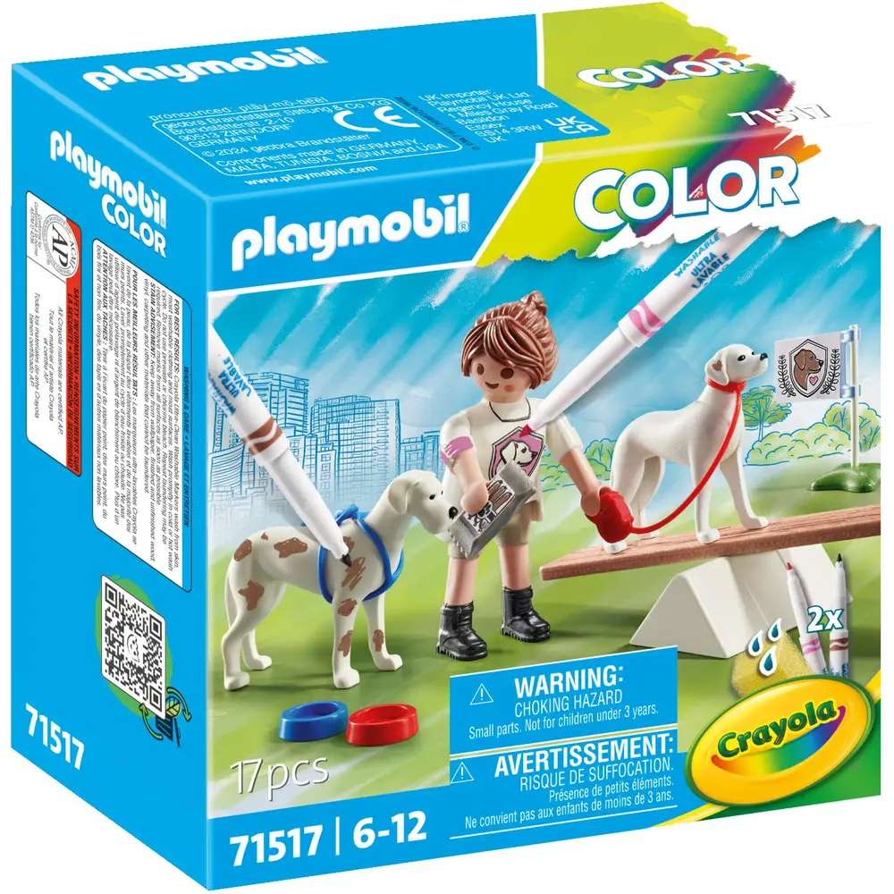 Playmobil Color dog training play figure - animal toy