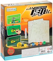 Grafix wooden helicopter construction kit - creative craft toy for kids-2