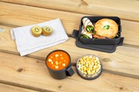 Brabantia lunch set lunchbox and soup mug Dark Grey plastic 2-piece-2