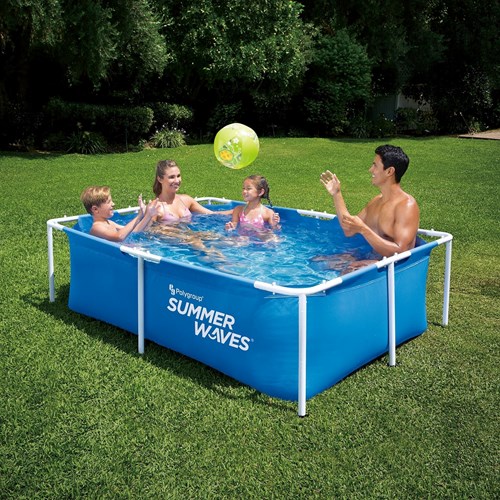 Summer Waves pool above ground 260x160x66 cm family pool blue-2