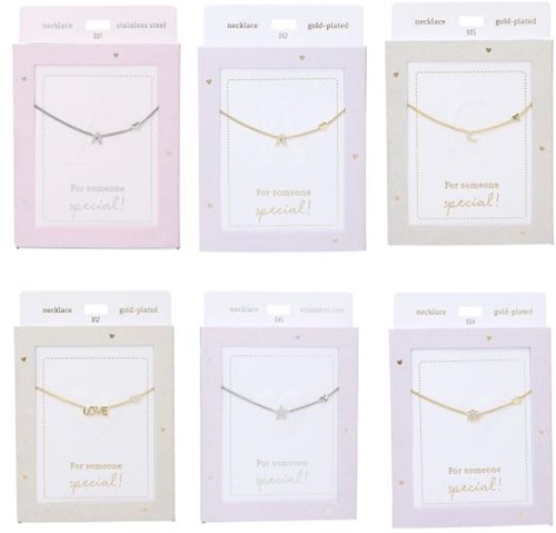 Depesche necklace Heart of Gold silver-coloured with letter I women-2