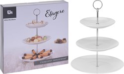 Koopman porcelain 3-tier white serving stand