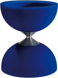 Eureka diabolo toy - rubber blue - acrobatics juggling