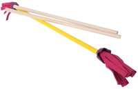 Eureka juggling toy Acrobat Flower Stick with hand sticks red-white