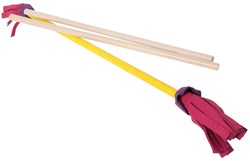 Eureka juggling toy Acrobat Flower Stick with hand sticks red-white