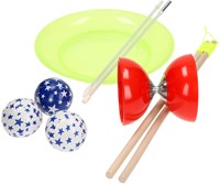 Eureka juggling toy set junior - diabolo, spinning plate, juggling balls-3