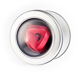 Eureka metal brain teaser - challenging logic puzzle in tin box