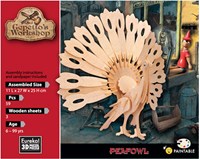 Eureka wooden 3D construction kit peafowl - creative toy for kids