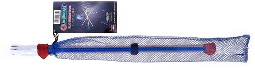 Eureka juggling Flower Stick set - blue shaft red white blue flower