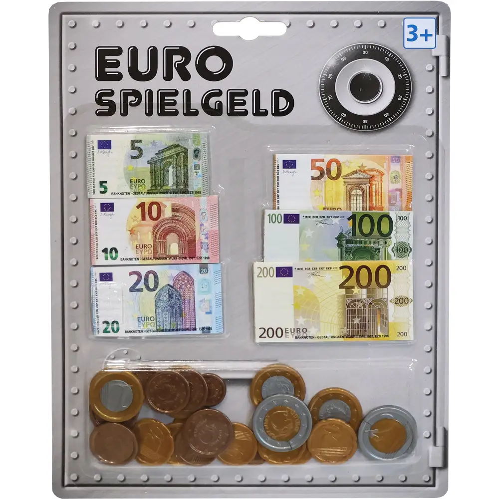 Vedes toy euro money notes and coins - educational pretend play