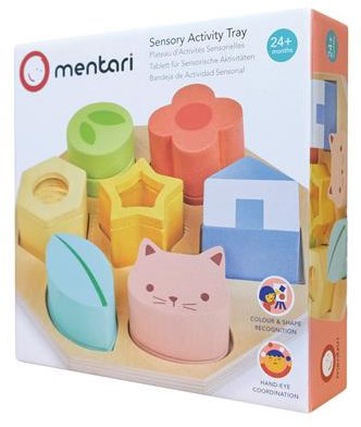 Mentari sensory toy - Activity board wood 18x18x4.5cm - educational play-3
