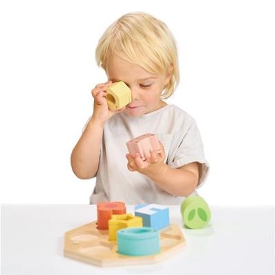 Mentari sensory toy - Activity board wood 18x18x4.5cm - educational play-2