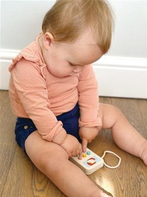 Mentari wooden toy mobile phone for toddlers and preschoolers-3