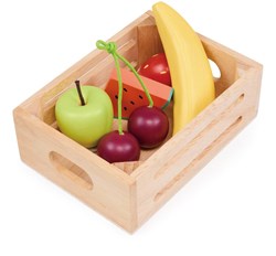 Mentari wooden toy fruit basket - play set for children