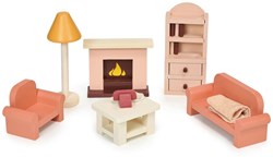 Mentari wooden dollhouse living room toy set - sustainable wood