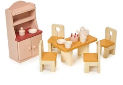 Mentari wooden dollhouse dining room toy - sustainable wooden toy
