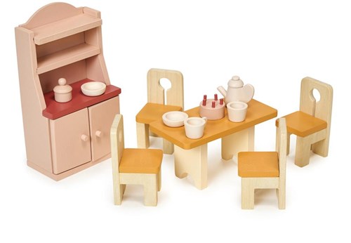 Mentari wooden dollhouse dining room toy - sustainable wooden toy