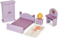 Mentari wooden dollhouse bedroom toy - sustainable and creative
